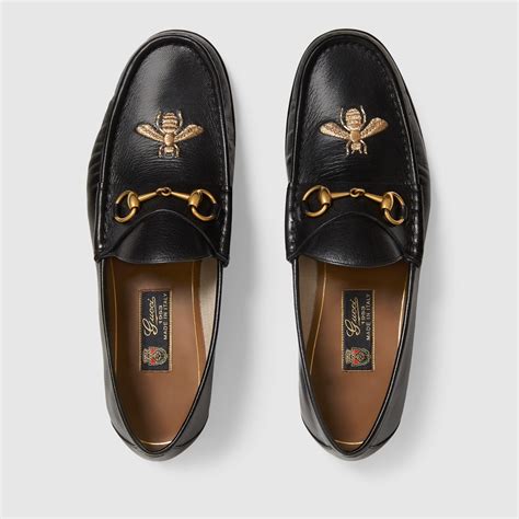 gucci loafers with bee.